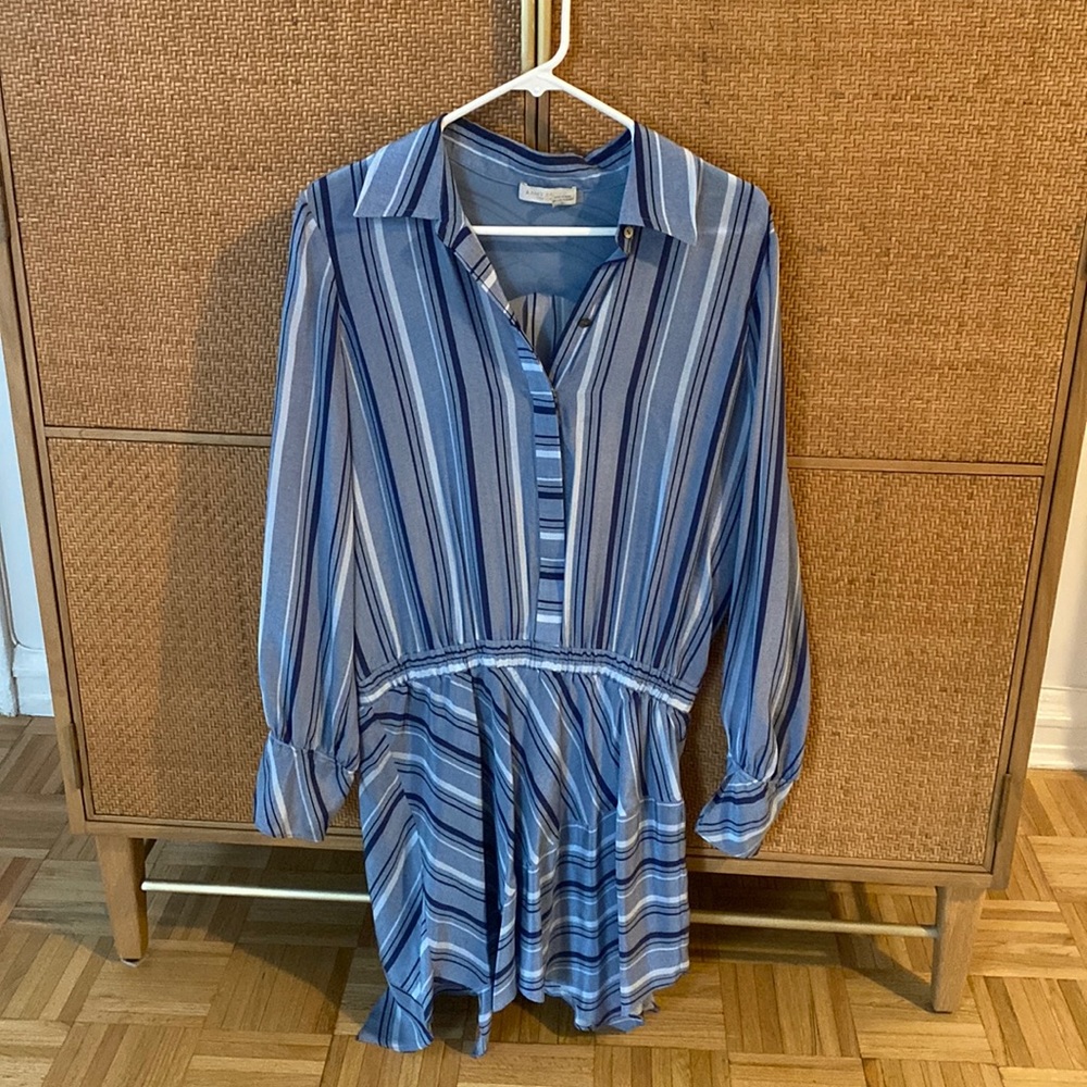 Ramy Brook silk mini long sleeve dress